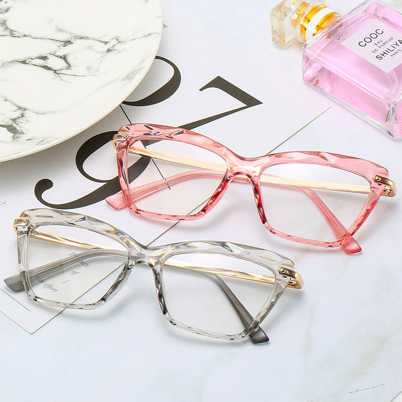 Lunettes “Crystal Vintage” – Élégance Rétro & Touche Moderne