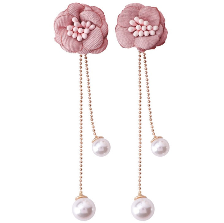 Boucles d’Oreilles “Fleur de Charme” – Élégance Florale & Tendance Coréenne