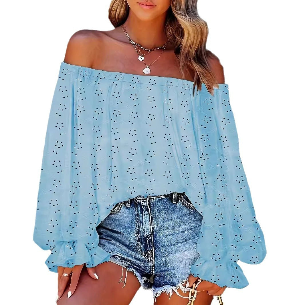 Blouses Épaules Dénudées en Chiffon - Style Bohème Chic