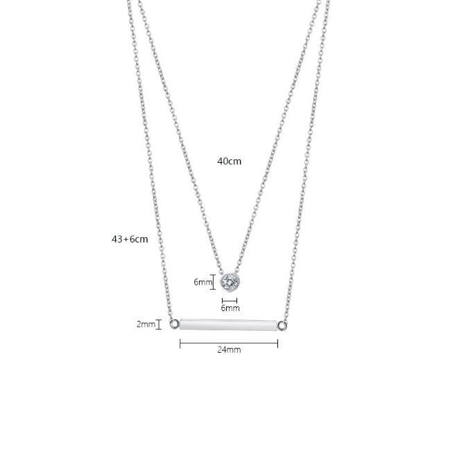 Collier Double Rang “Épure” – Élégance Minimaliste pour Toutes les Occasions