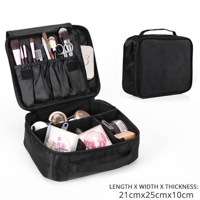 Trousse de Maquillage Double Couche – Organisation & Élégance