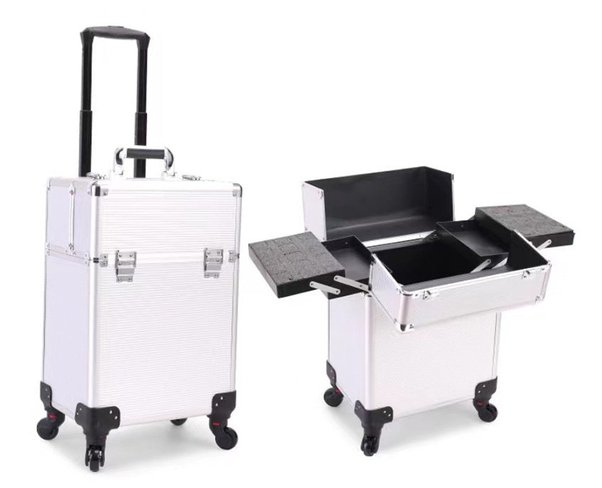 Valise Trolley de Rangement Maquillage – Grande Capacité & Mobilité Parfaite