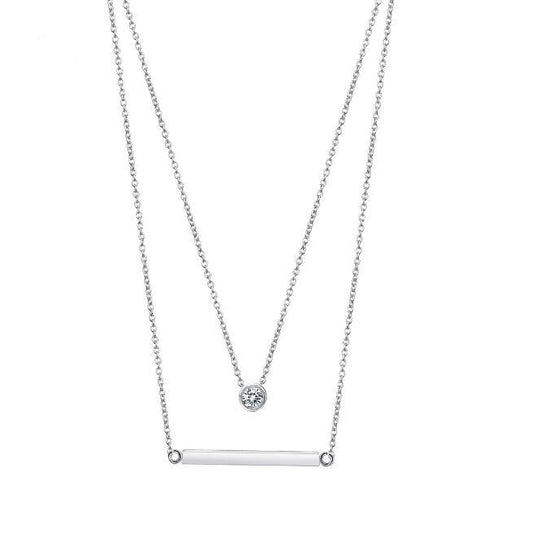 Collier Double Rang “Épure” – Élégance Minimaliste pour Toutes les Occasions