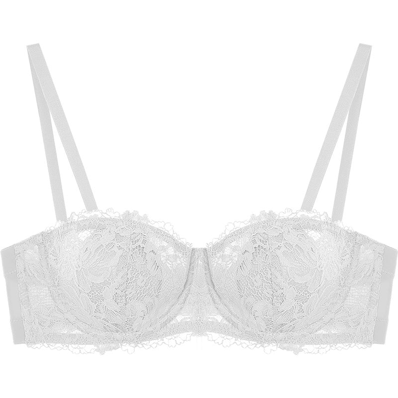 Soutien-Gorge Bandeau en Dentelle – Effet Push-Up & Maintien Antidérapant