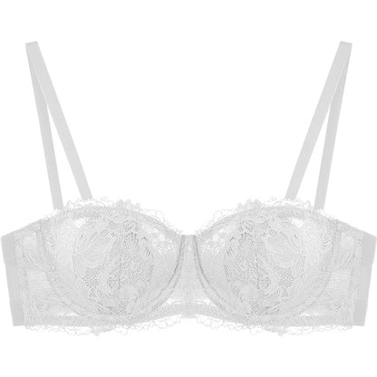Soutien-Gorge Bandeau en Dentelle – Effet Push-Up & Maintien Antidérapant