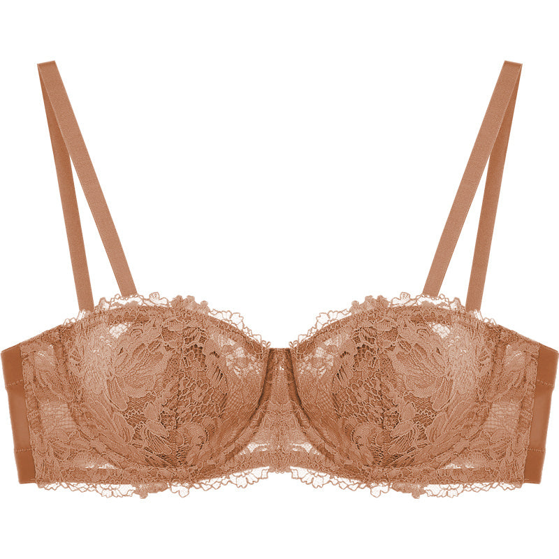 Soutien-Gorge Bandeau en Dentelle – Effet Push-Up & Maintien Antidérapant