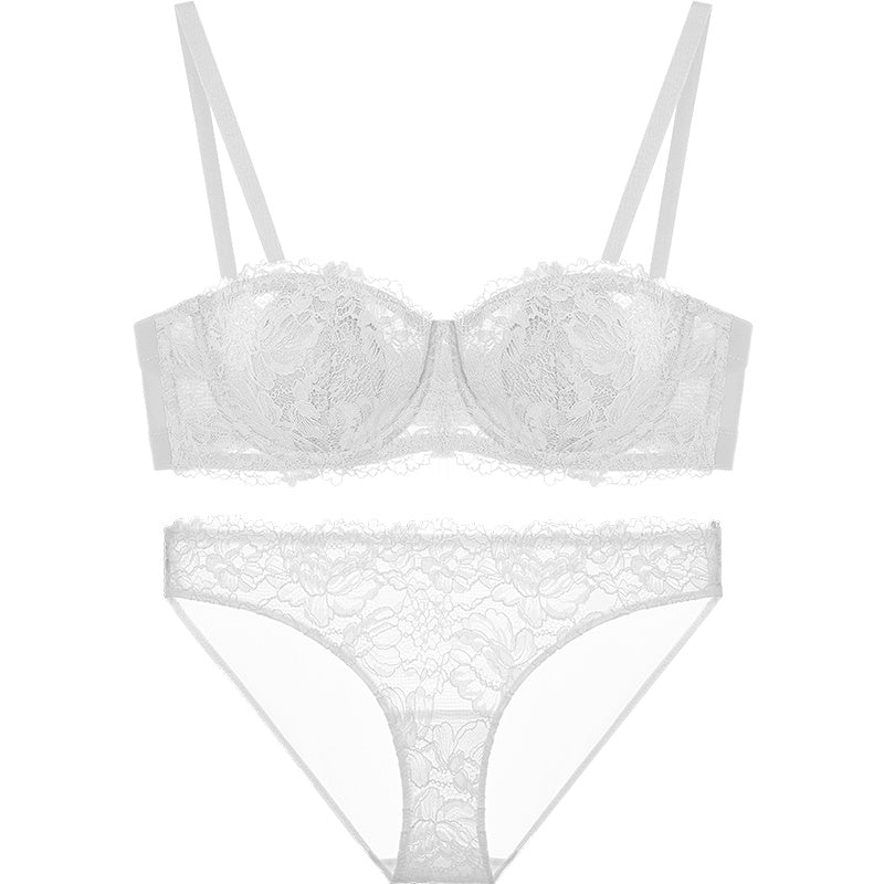 Soutien-Gorge Bandeau en Dentelle – Effet Push-Up & Maintien Antidérapant