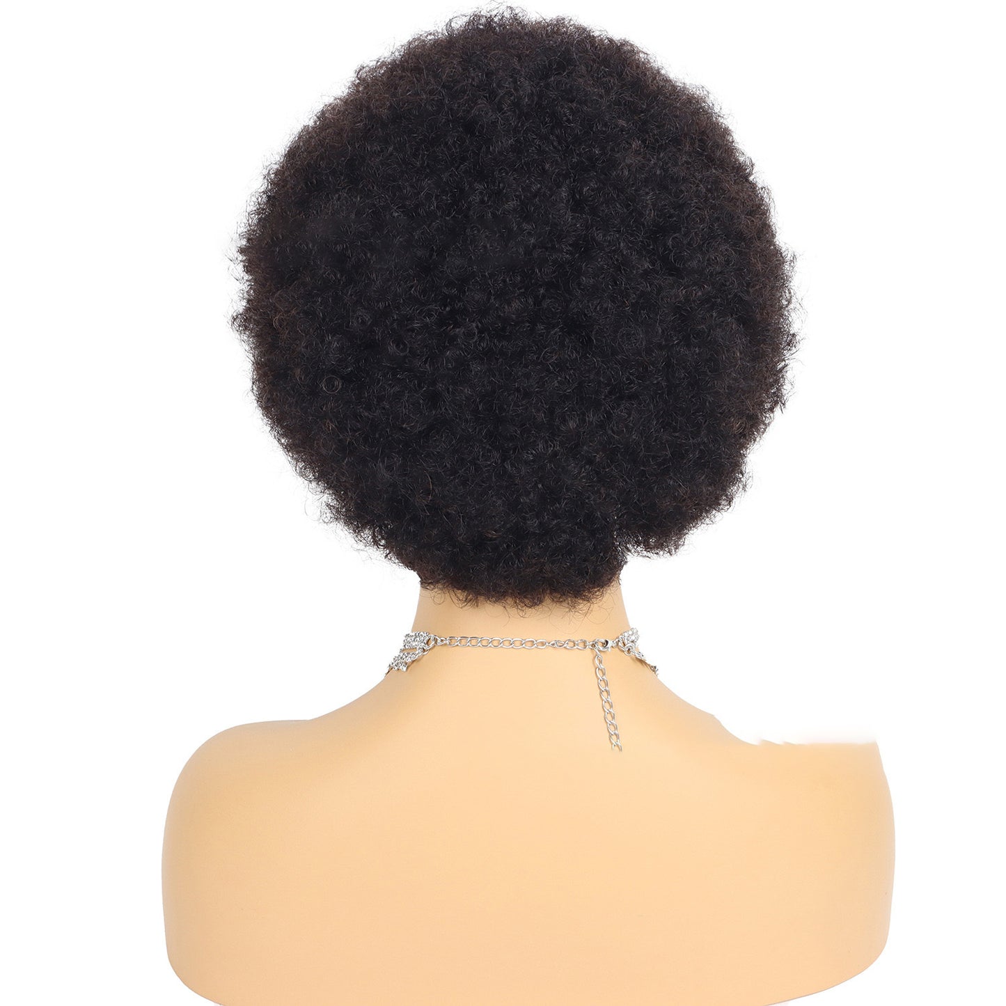 Perruque Courte Afro Kinky Curly – 100 % Cheveux Naturels