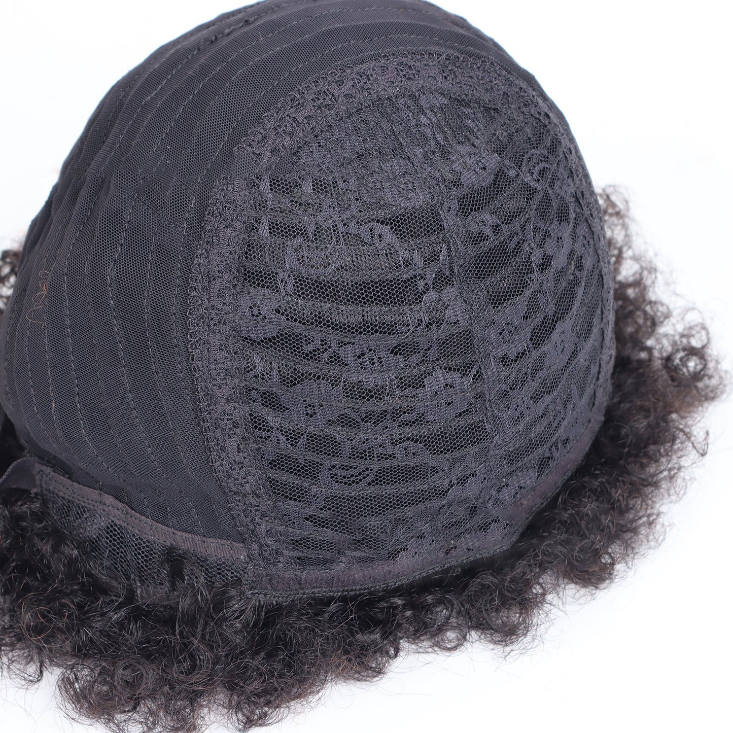 Perruque Courte Afro Kinky Curly – 100 % Cheveux Naturels