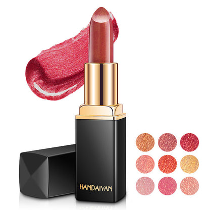 Rouge à Lèvres Métallisé Doré – Effet Nacré & Changement de Teinte Thermique