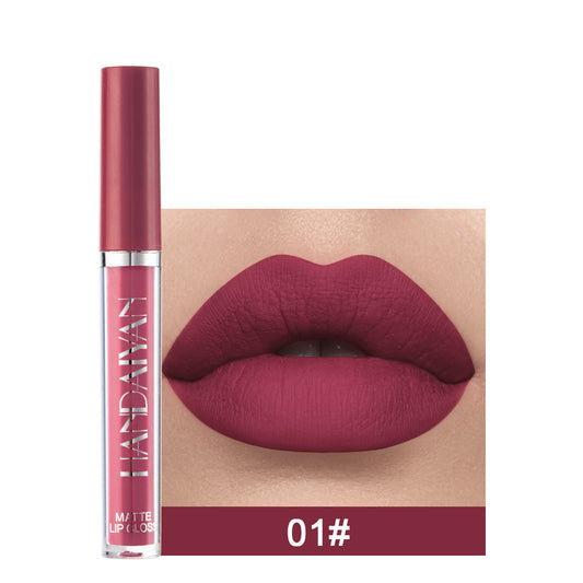 Rouge à Lèvres Liquide Mat – Zéro Transfert & Longue Tenue