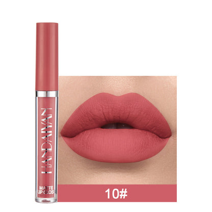 Rouge à Lèvres Liquide Mat – Zéro Transfert & Longue Tenue