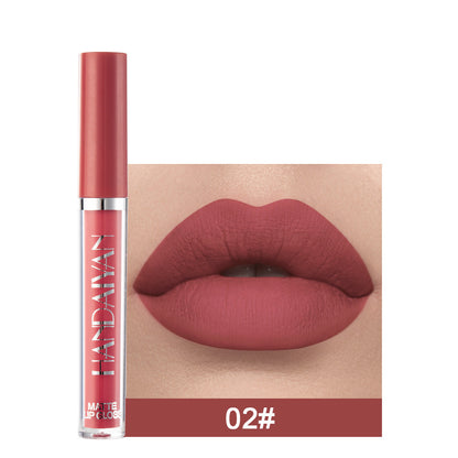 Rouge à Lèvres Liquide Mat – Zéro Transfert & Longue Tenue