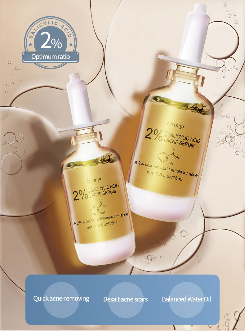 Sérum Anti-Acné à l’Acide Salicylique 2% – Résultats Rapides & Peau Purifiée