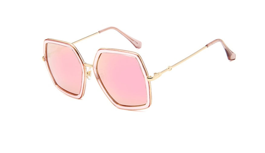 Lunettes de Soleil “Hexa Chic” – Forme Géométrique & Élégance Moderne