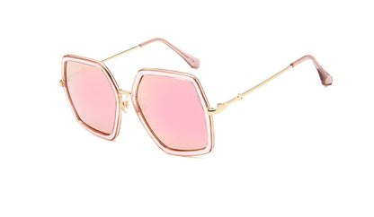 Lunettes de Soleil “Hexa Chic” – Forme Géométrique & Élégance Moderne