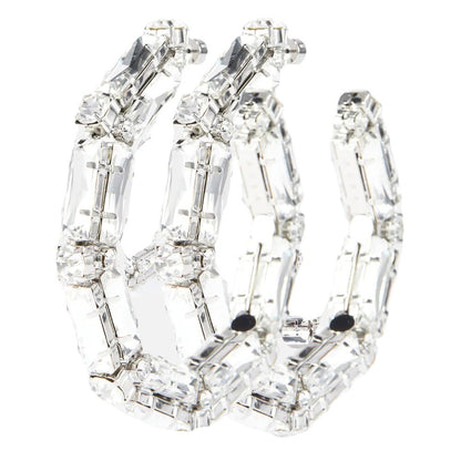 Créoles Cristal “Lumière Glamour” – Audace et Élégance Brillante