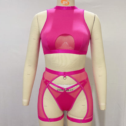 Ensemble “Éclat Rose” – Lingerie Audacieuse & Élégante