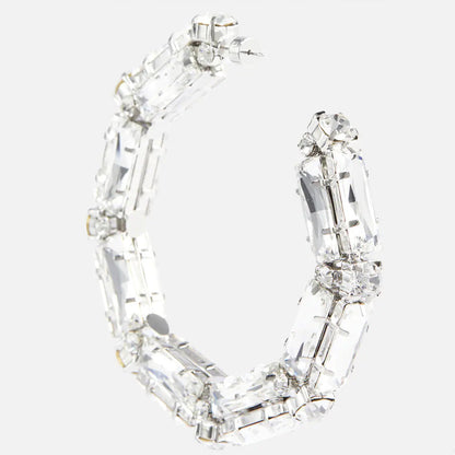 Créoles Cristal “Lumière Glamour” – Audace et Élégance Brillante