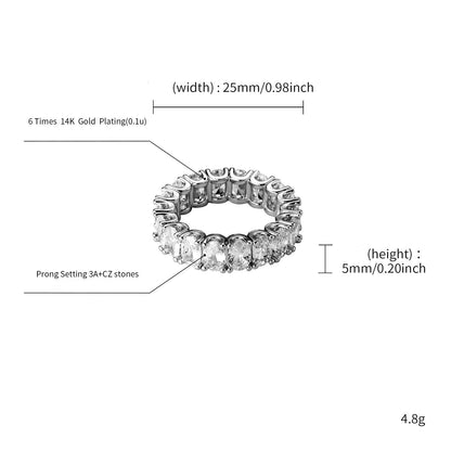 Bague “Infinity Shine” – Luxe Éclatant pour Elle & Lui