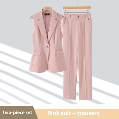 Ensemble Deux Pièces Professionnel – Gilet Cintré & Pantalon Tailleur