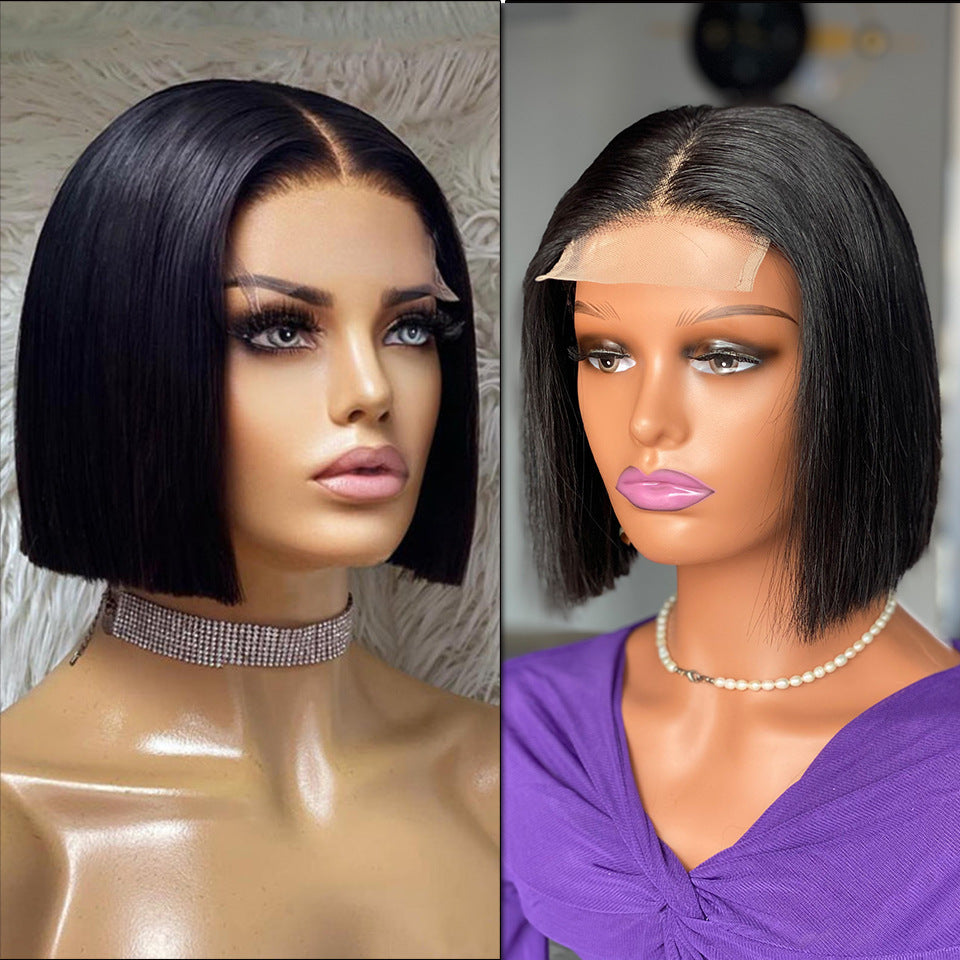 Perruque Bob Lisse 100% Cheveux Humains – Qualité Vietnamienne 12A