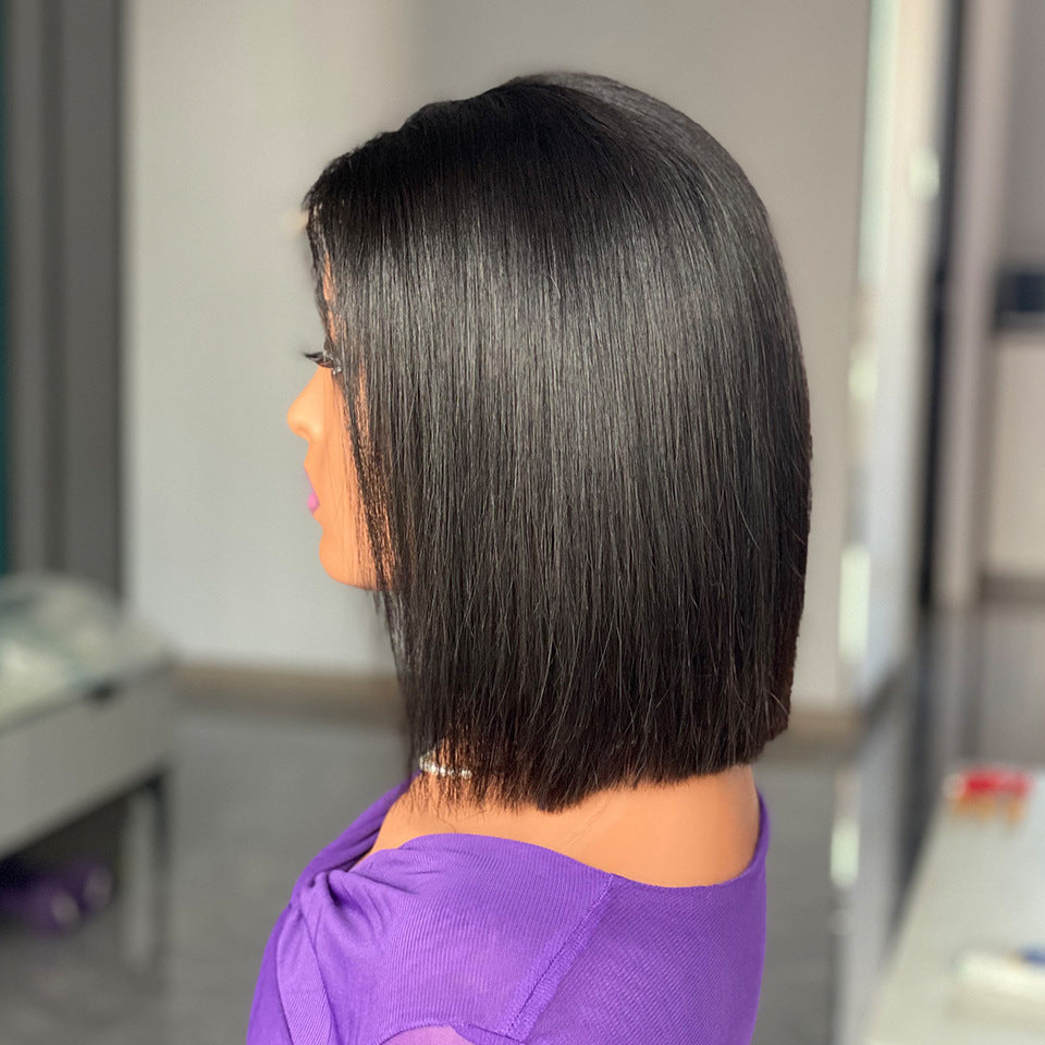 Perruque Bob Lisse 100% Cheveux Humains – Qualité Vietnamienne 12A