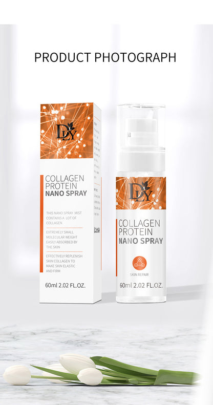 Spray Nano Protéines de Collagène – Élasticité & Anti-Rides (60ml)