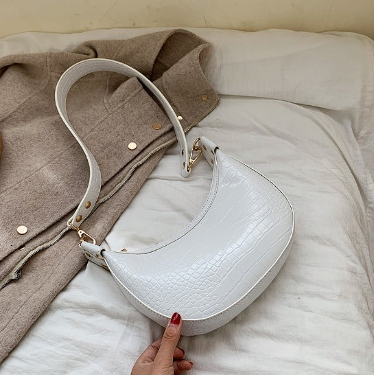 Sac Bandoulière Rétro Femme – Style Croco Chic
