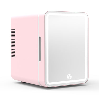 Mini Frigo Beauté avec Miroir et Lumière LED – Rose Élégant