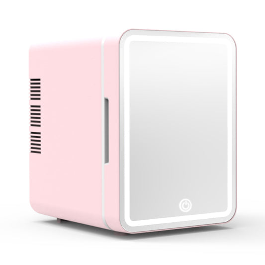 Mini Frigo Beauté avec Miroir et Lumière LED – Rose Élégant