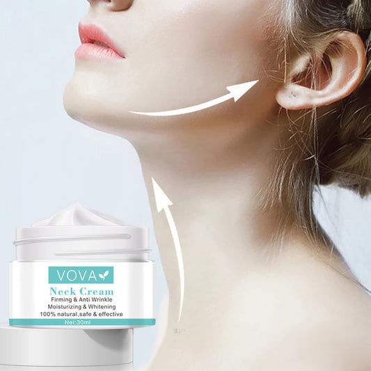 Crème Raffermissante pour le Cou VOVA – Anti-Rides & Éclat Naturel (30ml)