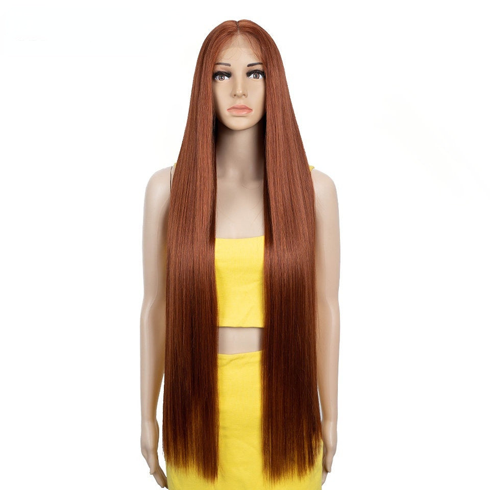 Perruque Longue Lisse – Rebecca Fiber Synthétique Haute Qualité