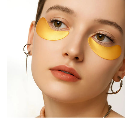 Patchs Dorés pour les Yeux – Éclat et Hydratation Intense
