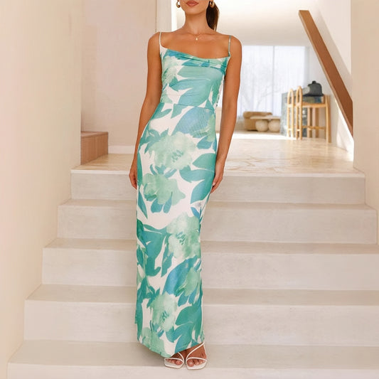 Robe Longue d’Été Imprimée – Élégance et Fraîcheur
