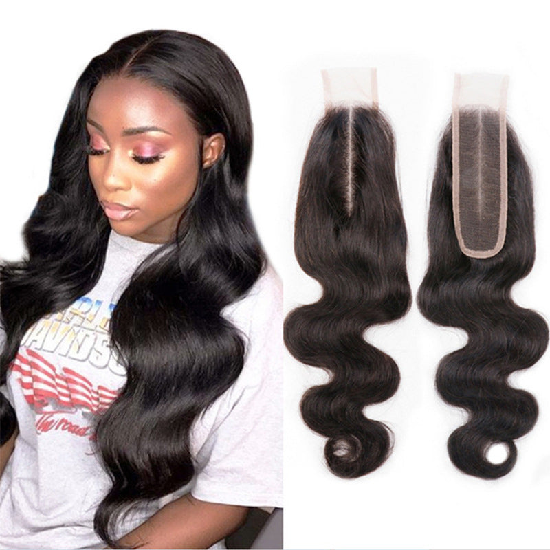 Mèche de Cheveux Naturels - Body Wave Fermeture en Dentelle