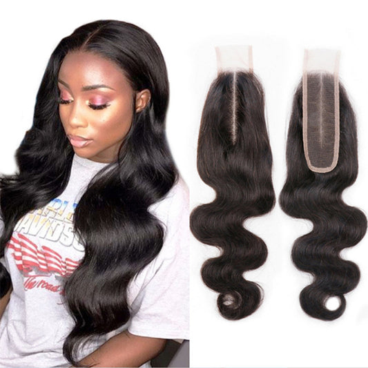 Mèche de Cheveux Naturels - Body Wave Fermeture en Dentelle