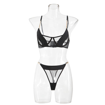 Ensemble lingerie “Éclat Noir” – Élégance & audace