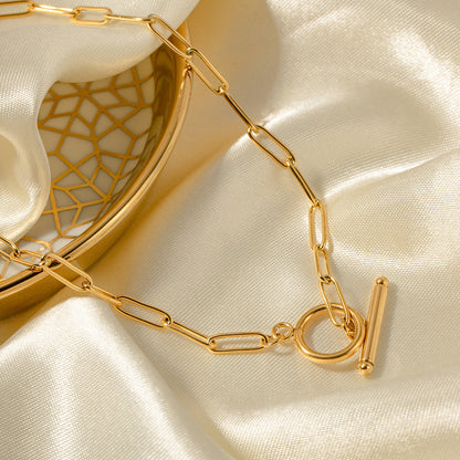 Collier “Golden Link” – Élégance Minimaliste & Esprit Tendance
